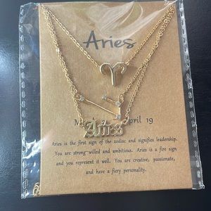 Aries 3 tiered necklace